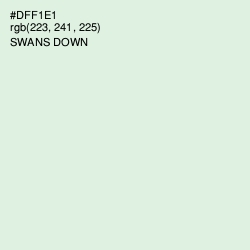 #DFF1E1 - Swans Down Color Image